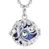 AEONSLOVE Collana Chiama Angeli Gravidanza Richiamo degli Angeli Gravidanza Ciondolo Mamma Incinta Bola Messicana Albero della Vita per Futura Ciondolo Mamma Maternita (viola stellato)