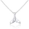 WANDA PLATA Collana coda di balena, Collana da Donna Argento Sterling 925 con ciondolo a forma di coda di balena, Sirena Regali per Ragazze Donne