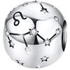 MariaFonte Maria Fonte bead charm segno zodiacale leone in argento sterling 925, compatibile con le più diffuse marche di braccialetti e collane.