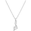 Sofia Milani - Collana da Donna in Argento 925 - Ciondolo a Musica Chiave di Violino - N0630