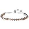 COAI Bracciale Slider da Donna in Argento 925 e Perle in Labradorite