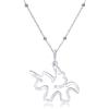WANDA PLATA, Collana Ciondolo Unicorno da Donna Ragazza in Argento Sterling 925, Gioelli da ragazza