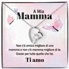 NONNA PROFESSIONISTA Collana Donna Mamma Amore Finitura in Oro, Argento Idee Regali per lei Nonna Compleanno Natale - Cofanetto con DEDICA incluso (Argento - Mamma 5)