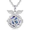 AEONSLOVE Collana Angeli Gravidanza, Collana Lunga Donna Ali d'angelo Con Ciondolo Chiama Angeli Bola Messicana Maternita per Mamma e Bambino Regalo Originale Bel Gioielli