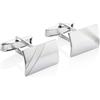 STERLL Gemelli Da Uomo In Argento Sterling 925 Con Design Moderno A Zigzag