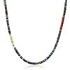 COAI Collana da Uomo e da Donna con Perline Heishi di Agata Indiana 55cm