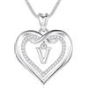 EUDORA Harmony Ball Iniziali Collane per Donne Ragazze, CZ Doppio Cuore Lettera V Ciondolo, Alfabeto Infinity Love Heart Collana Gioielli Regali per Sorella Nonna