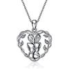 YFN Collana con ciondolo per sorella, in argento Sterling, con scritta Always my sister forever, regalo di compleanno per sorelle