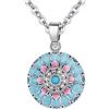 AEONSLOVE Collana Chiama Angeli Gravidanza Richiamo degli Angeli Gravidanza Ciondolo Mamma Incinta Bola Messicana Candela della Vita per Futura Neo Mamma Maternita (verde)