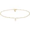 Elli Collana Donne Girocollo Palla Croce Fede di Base in Argento Sterlino 925