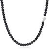 GAVU Collana Croce da Uomo, Collana da Uomo con Perline di Pietre Naturali con Charm Croce