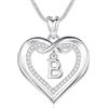 EUDORA Harmony Ball Iniziali Collane per Donne Ragazze, CZ Doppio Cuore Lettera B Ciondolo, Alfabeto Infinity Love Heart Collana Gioielli Regali di Compleanno per Moglie Fidanzate Mamma