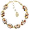 Venetiaurum - Bracciale Donna Con Perle In Vetro Originale Di Murano E Argento 925 - Made In Italy Certificato