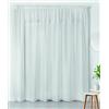 Linder Tenda per interni in poliestere, lino, pronta da appendere, trasparente, elegante, per finestre, grande larghezza, in colori bianco, dimensioni: 300 x 215 cm, ideale per soggiorno, camera da