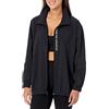 Under Armour Giacca Oversize in Tessuto con Zip Intera, Felpa Donna, Nero/Nero/Bianco, XL