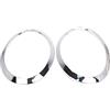 Shkalacar 2 pezzi Anello di ricambio per BMW Mini Cooper F55/F56/F57 2014-2021 OEM 51137300631, 51137300632, 51712355791, 51712355798, argento