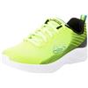 Skechers Boys, Sneaker, Yellow Textile/Synthetic/Black & Blue TR, 43 EU