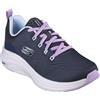 Skechers Vapor Foam Fresh Trend, Scarpe sportive Donna, Navy Mesh Lavender Trim, 41 EU