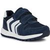 Geox B Album Boy A, Scarpe da Ginnastica Bimbo 0-24, Colore: Bianco Marino, 20 EU