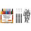 Molotow 200152 Kit 1 da 20 Pennarelli One4All 127HS & mo200487 & nbsp;blackliner NERO Set2 4x Set Nero