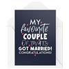 Tongue in Peach Biglietti di nozze divertenti - My Favorite Couple Of Tw*ts - Just Married Cards - Happy Couple - Banter Wedding Card - Bestie Cards - CBH1569