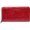 PIERRE CARDIN Portafoglio donna,bello,grande,spazioso,similpelle,regalo,portafoglio con portamonete,pelle sintetica,pelle,Porta banconote,portafoglio ragazza (ROSSO)