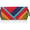 VISCONTI Portafoglio da Donna in Vera Pelle 100% - Protezione RFID - XL 19 x 9 cm - Portafoglio Bifold con Cerniera per Sicurezza Extra e Confezione Regalo 'Clara' - Multicolore