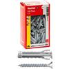 Fischer 100 Tasselli SX Plus con Vite 6x30 mm per Muro Pieno, Mattone Forato, Muratura, Calcestruzzo, per il Fissaggio di Lampadari, Mobili, Pensili, Mensole, 567621