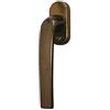 Roto Maniglia standard Samba per microventilazione con logo, bronzo medio, lunghezza perno 43 mm