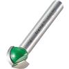 Trend CraftPro Frese Cavetto per Router, gambo 1/4, raggio 6,3 mm TCT