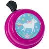 Liix Campanello per bicicletta Colour Bell Happy Unicorn con motivo unicorno, per bambini e adulti, con montaggio semplice (magenta)