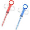 SULIUDAJI 2 Pezzi Siringa per Animali Domestici Sparapillole per Animali Domestici Alimentatore per Tablet con Punta Morbida per Animali Domestici stile9