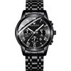 RORIOS Orologio da Uomo Orologio Luminosi Orologio Analogico al Quarzo con Cinturino in Acciaio Inox Calendario Orologi da Polso per Uomo