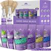 Tress Wellness Perle di Cera per Ceretta Brasiliana e Araba, Ceretta Professionale Indolore - Hard Wax Bean Kit