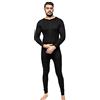 GA COMMUNICATIONS Tuta termica intera da uomo, con zip, adatta come sottotuta da sci Black M
