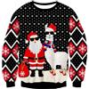TUONROAD Maglione di Natale da Donna Uomo Ugly Xmas Jumper Maniche Lunghe Unisex Christmas Maglione in Maglia con Motivi Natalizi per Festa di Natale XL