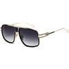 kimorn Occhiali Da Sole Per Uomo Retro Goggle Cornice metallica Classico AE0336 (Oro&Grigio, 62)
