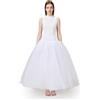 Aprildress Sottogonna da Donna Senza Cerchi Sottoveste Bianca Tulle Gonna Crinolina per Abiti da Sposa IT-PPT026