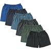 BestSale247 - Confezione da 6 boxer da uomo con apertura, in 100% cotone, taglie da 5 (M) a 13 (7XL) a strisce 46