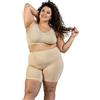 Plumpy Pantaloncino Anti Sfregamento Donna, Grandi Taglie, sotto Vestito, Nero, Bianco, Beige Traspirante, qualità, libertà (Beige, 58-62)