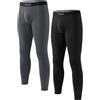 DAVID ARCHY Set Termico da Uomo Intimo Termico Running Sci Ciclismo Fitness Contiene Misto Lana e Seta di gelso Caldo e lussuosamente Morbido Assorbe l'umidità da -10 °C a 0 °C