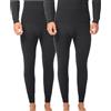 BestSale247 Confezione da 2 mutande termiche da uomo, in cotone, nero, 2 pezzi, XXL