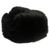 CUCUBA Colbacco di Coniglio Colore Nero Originale Russia Taglie Varie. Unisex. Taglia L (EU)