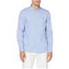 Lacoste Regular Fit Long Sleeve Button Down Stripe Shirt Camicia, Bianco/Panoramica, XL Uomo