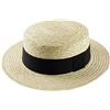 Classic Italy - Cappello Paglietta Boater - Size 61 cm - Naturel