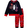 SUN CITY Pigiama Marvel Spiderman Invernale Bimbo in Pile Ufficiale e Ricamo Bambino 4601