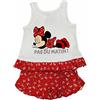 SUN CITY Pigiama Bambina Disney Minnie Completo Canotta e Shorts Estivo Cotone 4062