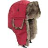 Vagbalena Uomo Donna Cappello da cacciatore invernale Cappello invernale Cappello da aviatore cacciatore da uomo Cappello da cacciatore russo sci da trekking Paraorecchie caldo antivento (Rosso,One size)