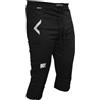 KEEPERsport - Pantaloni da portiere professionali 3/4 per adulti e bambini - Abbigliamento da portiere per allenamento e gioco - Taglia 128-XXL, Nero , XS