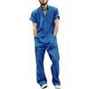 Modaworld Salopette da Uomo Tuta da Lavoro Tuta Intera Manica Lunga Pagliaccetto Salopette con Cerniera Completo Intero da Lavoro Cotone Comoda